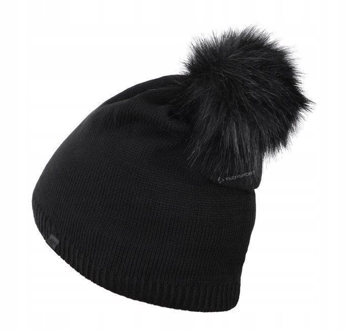 4F Damska Czapka Zimowa Pompon