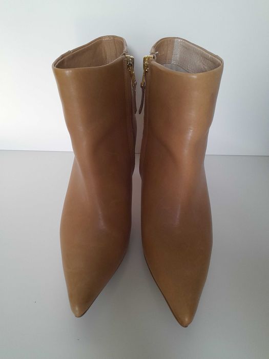 Markowe botki na obcasie Sam Edelman r.6,5=36,5 skóra naturalna jakość