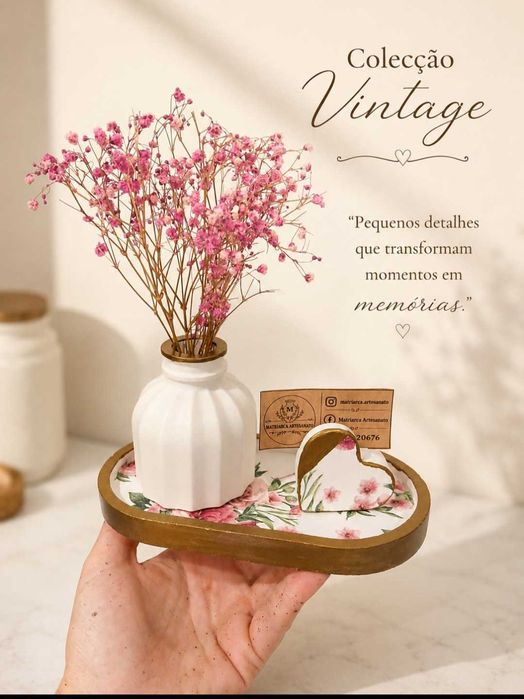 Lembranças e peças decorativas em gesso feito á mão