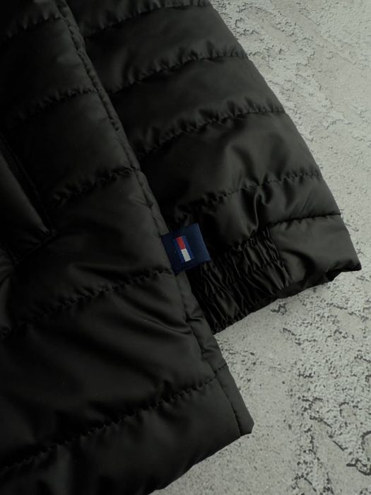 Чоловіча демісезонна куртка Tommy Hilfiger з капюшоном, чорна, розміри S, M, L, XL, XXL, 3XL