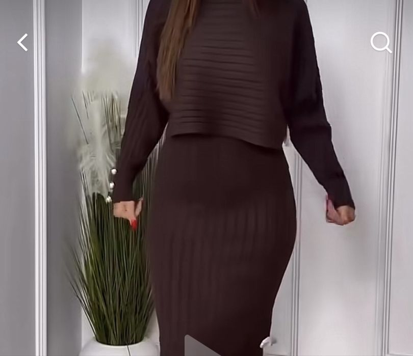 Жіночий костюм ( сукня + светр)