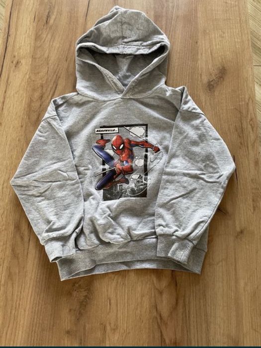 Bluza chłopięca z kapturem Spiderman rozm. 122/128