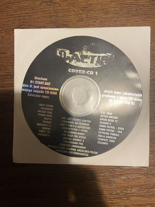 CD Action nr 1 1996 Cover CD