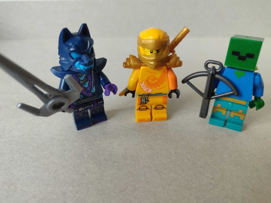 Lego фигурки Wolf Mask Varrior, Ninjago Arin. Minecraft Zombi