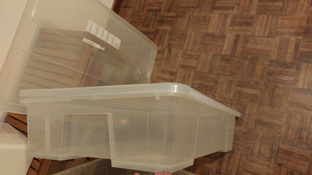Caixas Ikea Samla com tampas