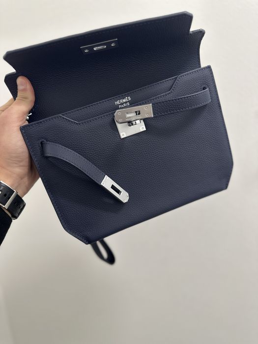 Мужской кожаный клатч Hermes Kelly / Clutch Bag