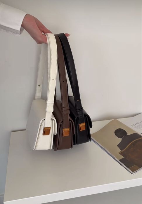 Нова!В білому кольорі!Сумка,сумочка через плече!