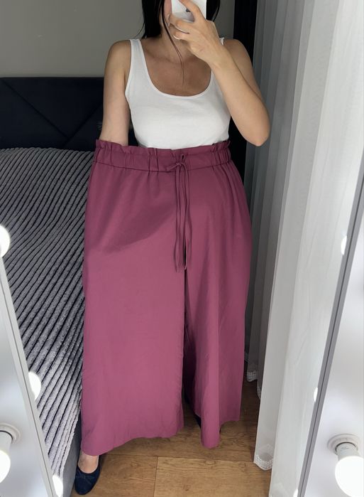 Стильні штани брюки висока посадка палаццо широкі