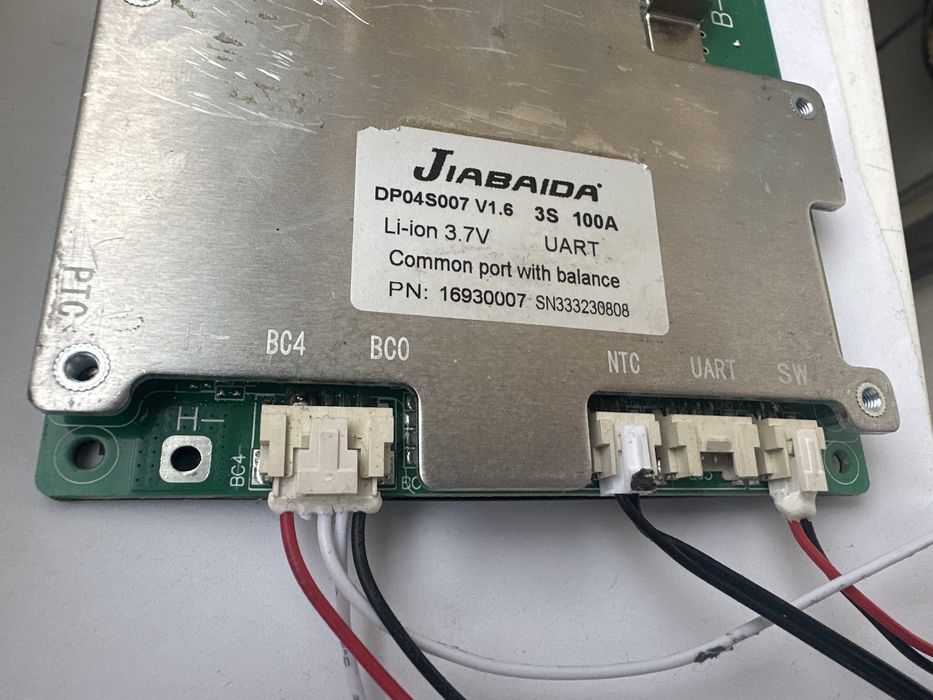 Продаж BMS плати Jiabaida 3s, 4s 100А Li-ion, Lifepo4 - відминний стан