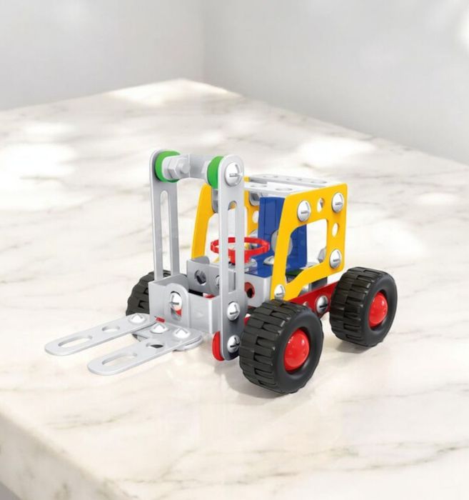 5-в-1 Детский металлический конструктор Строй техника. Подарок Машинка