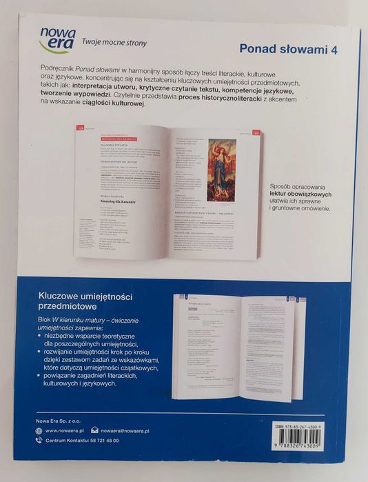 Ponad słowami 4 liceum i technikum Nowa Era Kowale • OLX.pl