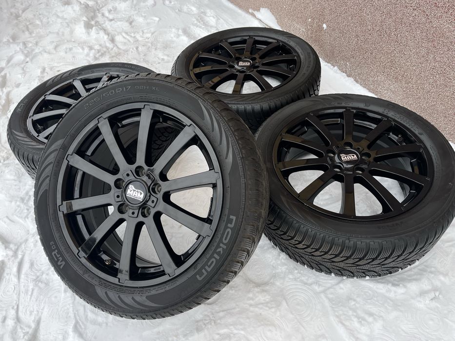 Диски з Новою Зимовою Резиною R17 5.112 Audi Volkswagen Skoda