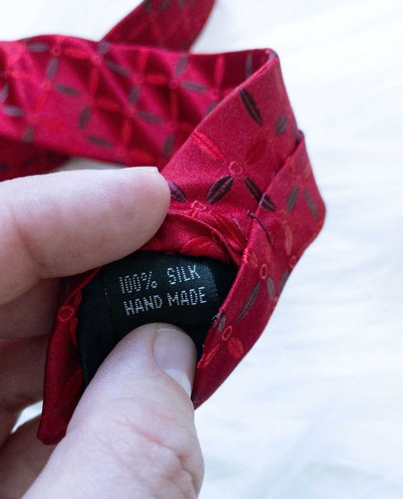 krawat, długi, szeroki, jedwab, premium, bordowy, połyskujący