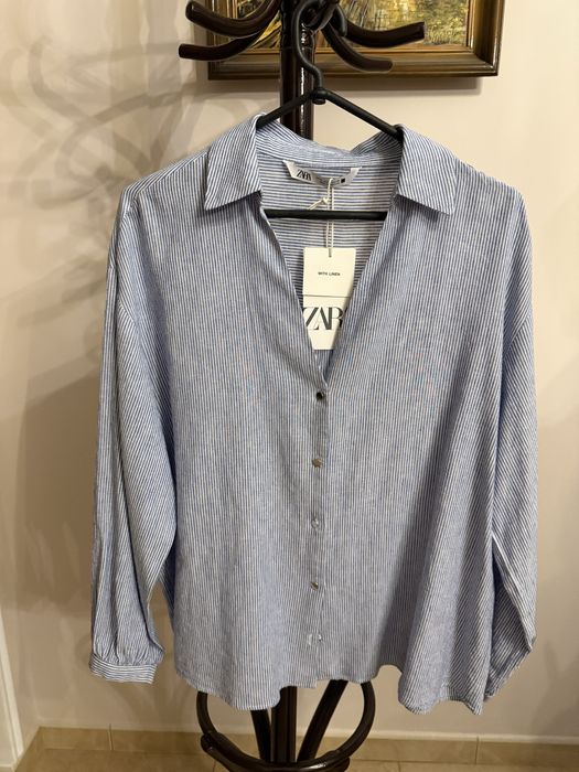 Лляна жіноча сорочка Zara