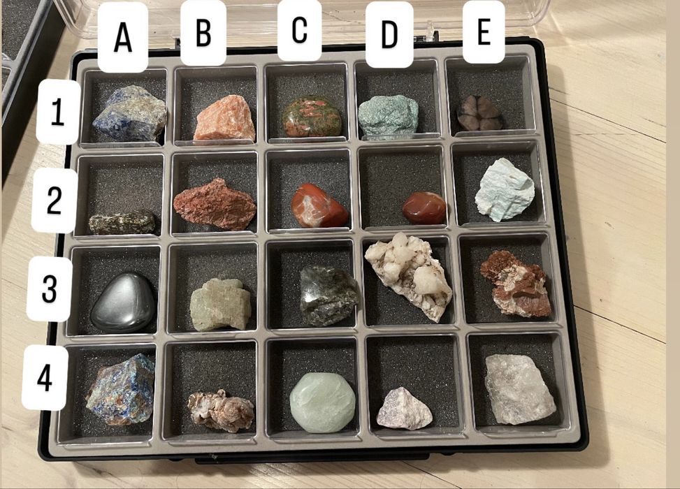 kolekcja kamieni i mineralow