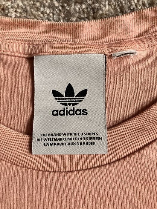 T-shirt różowy Adidas unisex M L