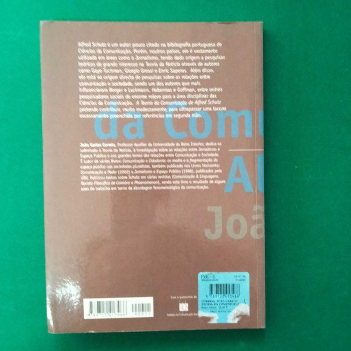 A Teoria da Comunicação de Alfred Schutz - João Carlos Correia