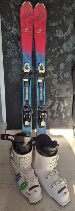 Narty Salomon 120 cm  i buty Head