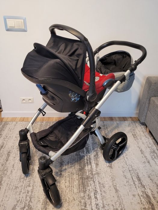 Wózek bebetto Luca 3 w 1 z akcesoriami