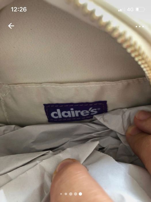 Mochila beje e preta