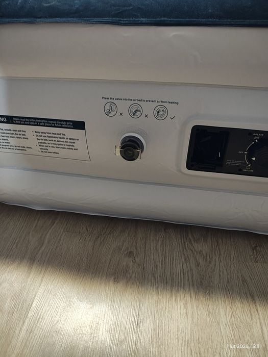 Materac elektrycznie pompowany