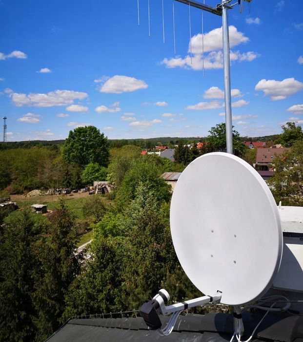 Antena satelitarna czasza CORAB 80CM BIAŁA HD 4K