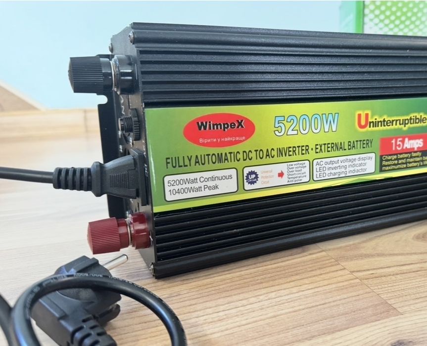 Інвертор с зарядкою ‼️ 5200w 12V Безперебійник  Перетворювач