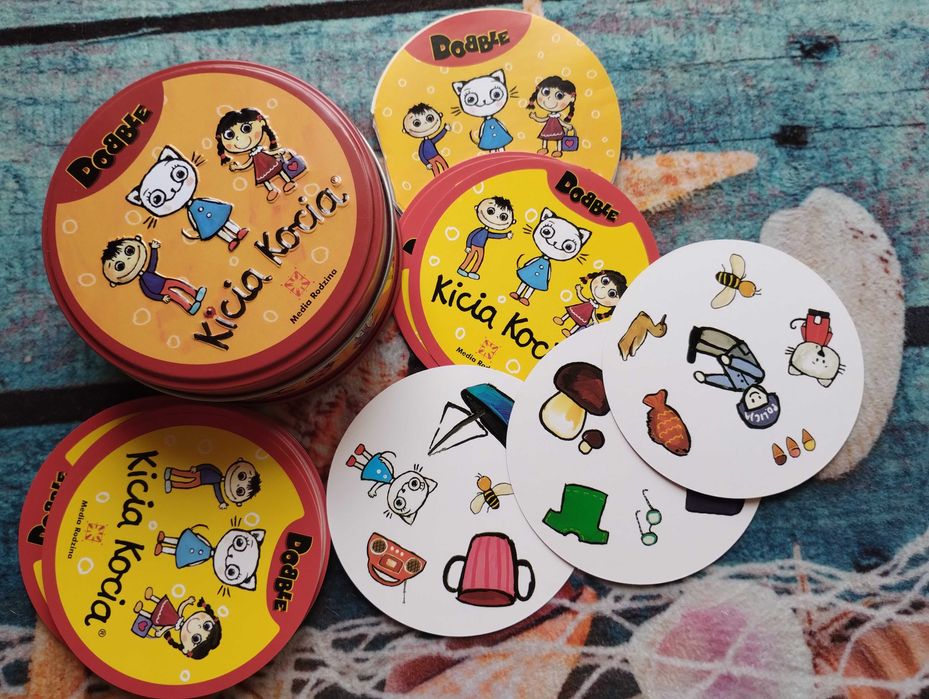 Gra karciana prezent dla dzieci Kicia Kocia Dobble BOX