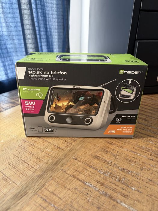Stojak na telefon z głośnikiem Bluetooth TRACER TV79 nowy