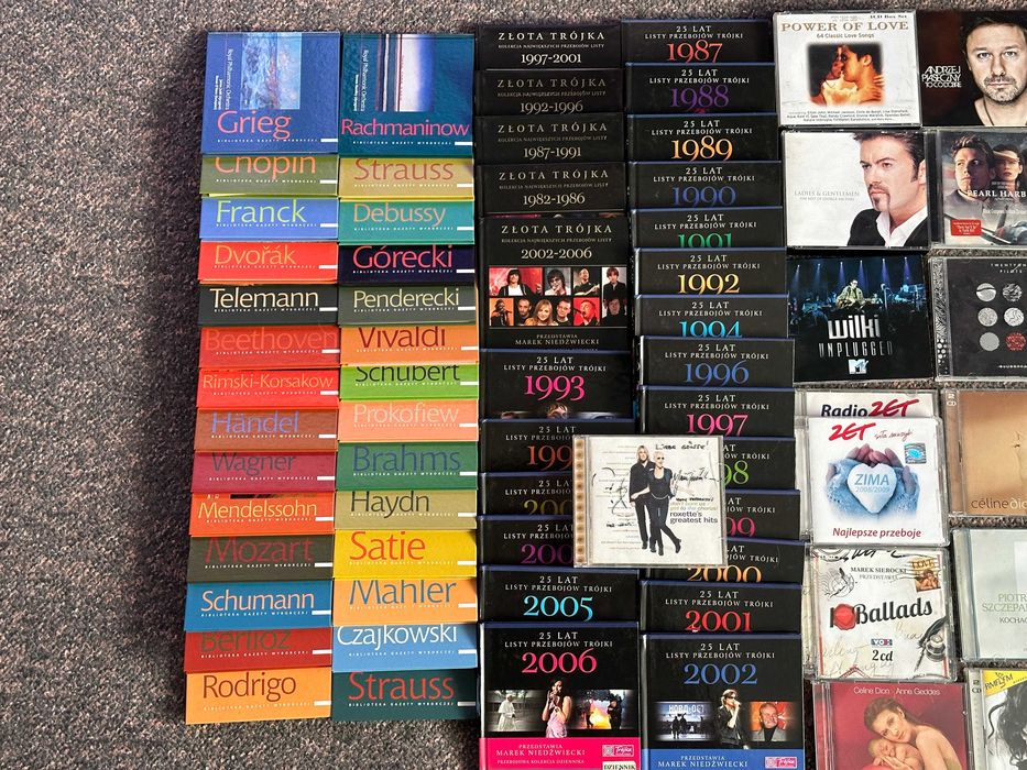 Kolekcja muzyki -muzyka, płyty cd, klasyczna, rozrywkowa