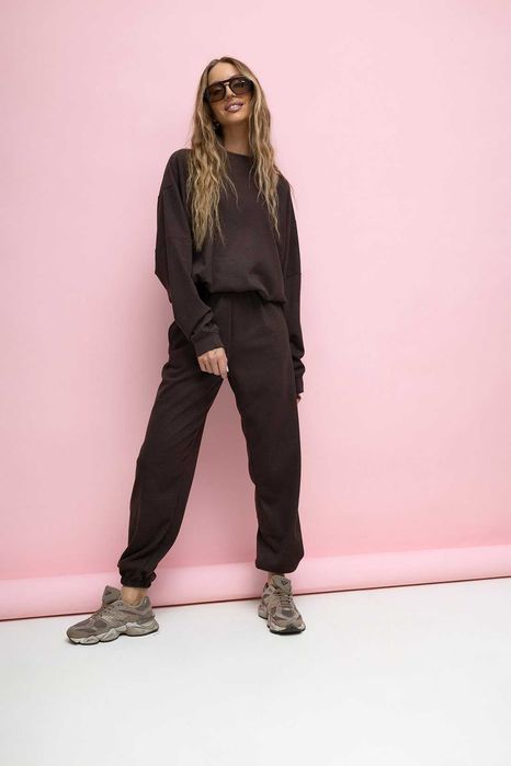 Dres damski brązowy z wiskozy Lenoshka S 36