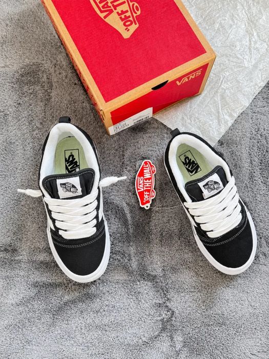 ‼️НОВИНКА Кеди Vans Knu Skool black 36-45 у Чорно-білому кольорі