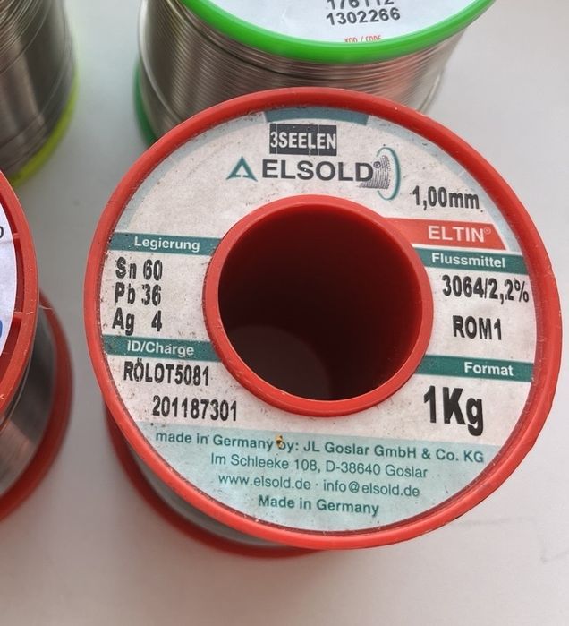 Припій для пайки у асортименті