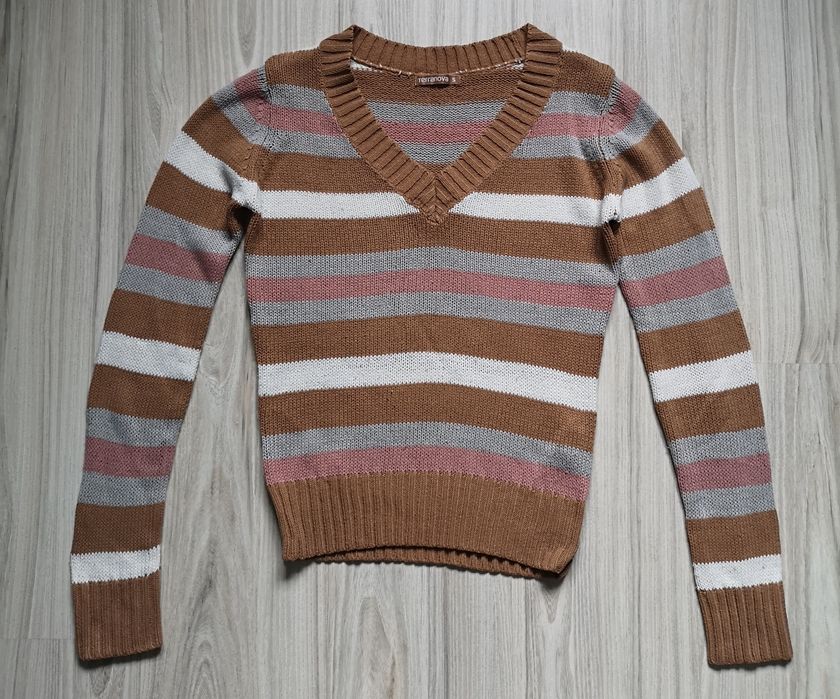 Damski wielokolorowy sweter TERRANOVA rozmiar S
