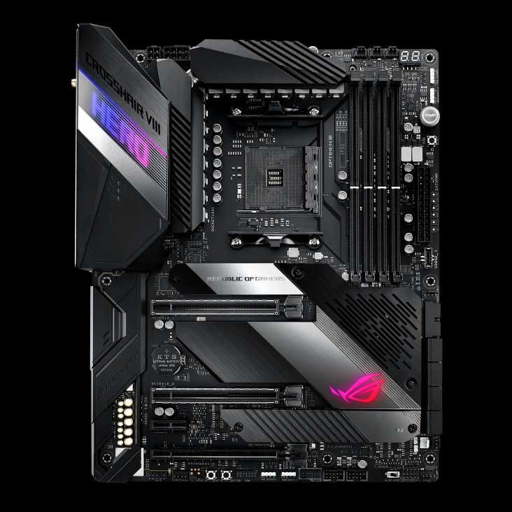 Материнская плата ASUS ROG Crosshair VIII Hero (WI-FI) АМ4 х570: 17 500 ...