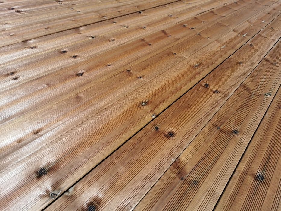 Deski Taras impregnowany NTR brąz ryfl ze Szwecji 28x145