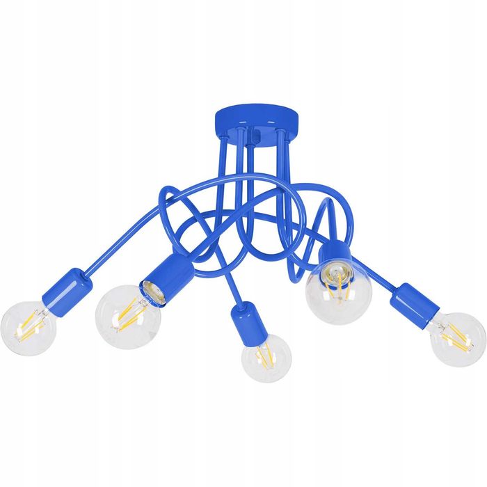 żyrandol lampa wisząca dla dzieci styl loft zawijas