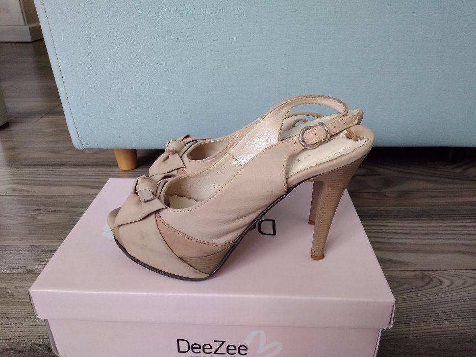 sandały sandałki szpilki na platformie, wysoki obcas!