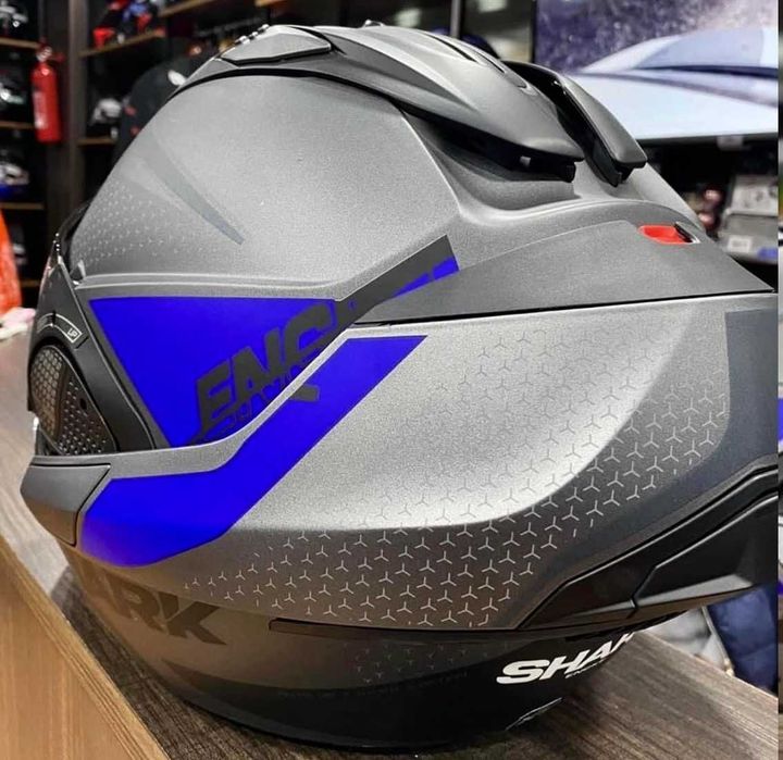 Capacete NOVO Modular Shark Evo GT Encke Mat Blue (45% DESCONTO) Tam S