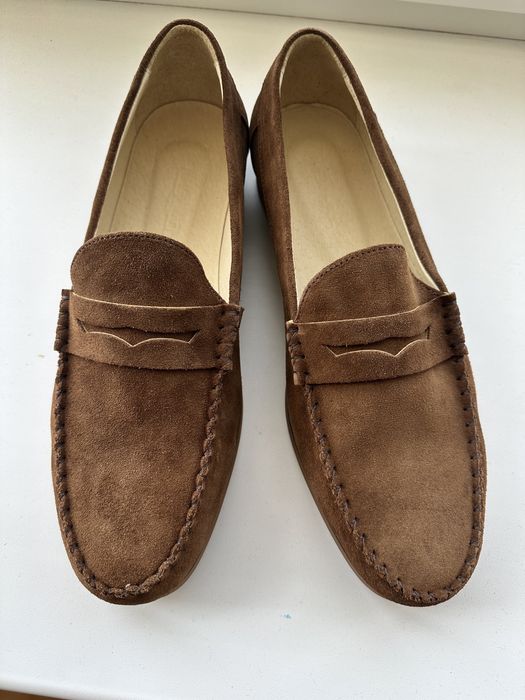 Обувь весна лето осень размер 29-29.5 замшевые коричневые