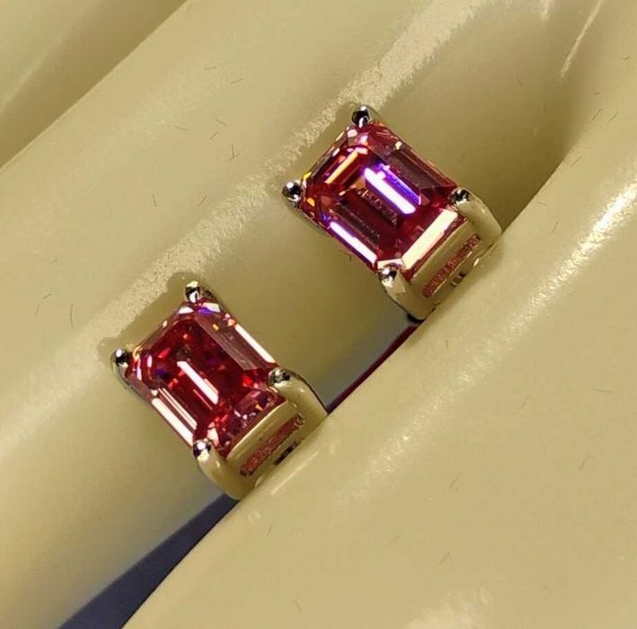 Kolczyki Diament Moissanit 2x1CT VVS1-DGratisy:)  Promocje !:)