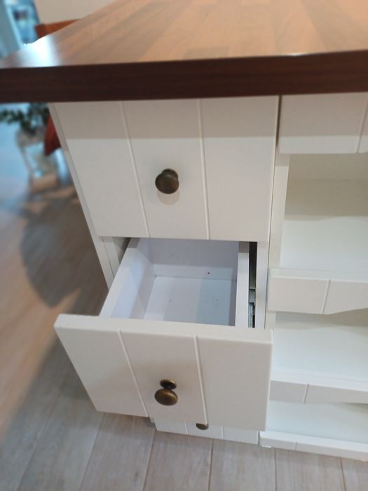 Białe Meble Wyspa kuchenna  Szafki Do kuchni