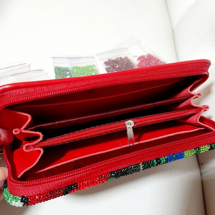 Гаманець, портмоне, кошельок вишитий бісером