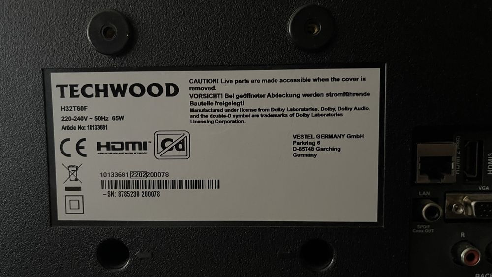Телевизор TECHWOOD 32” Smart