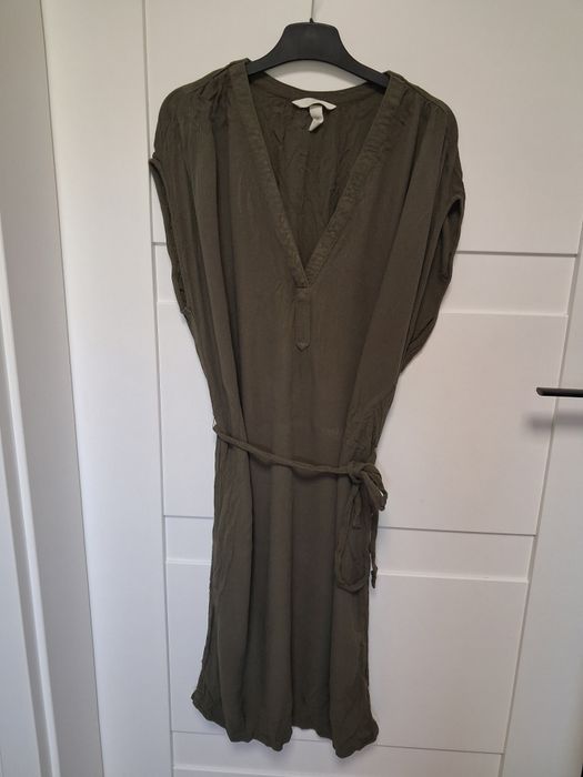 H&M sukienka khaki damska S