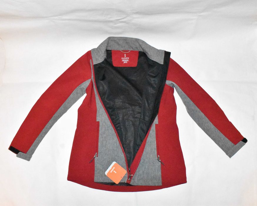 Kurtka softshell damska Elevate M czerwona wiatroodporna