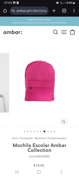 Mochila Ambar nova