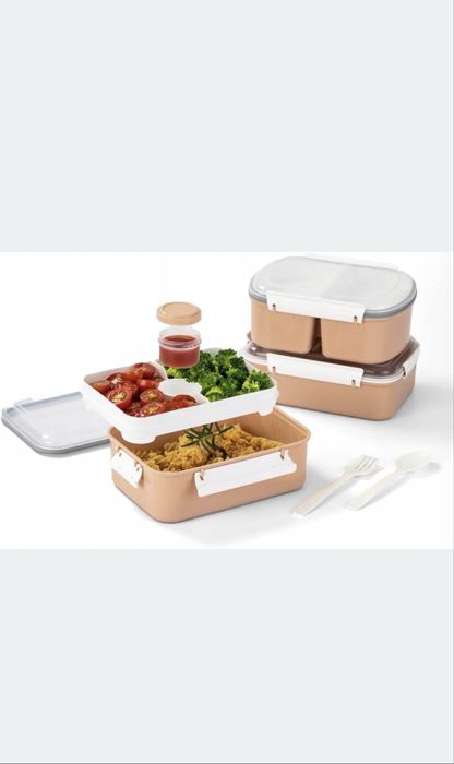 3 x Lunchbox Lille Home, duża pojemność 3800ml