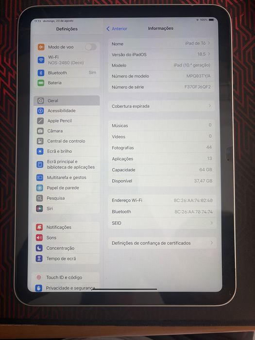 iPad 10a geração