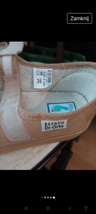 Buty ortopedyczne z jonami srebra 36